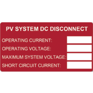 PV System DC Rating **Discontinued**