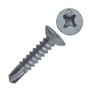 1/4-20 x 3" Dril-Flex Undercut Flat Head Structural Self-Drilling Screws